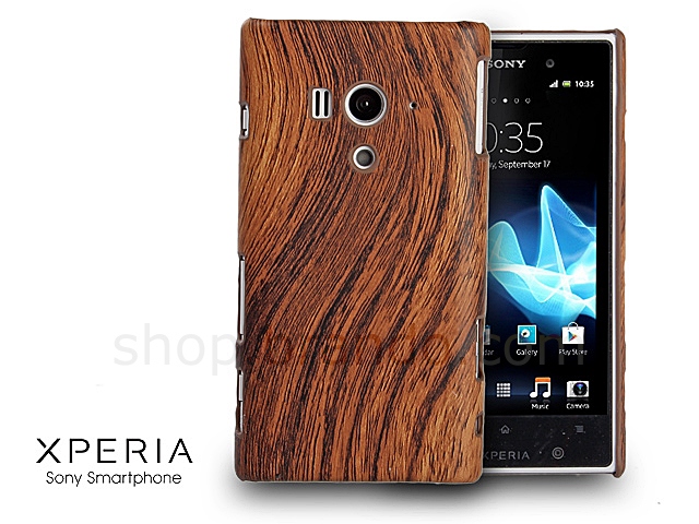 Sony Xperia acro S Woody Patterned Back Case