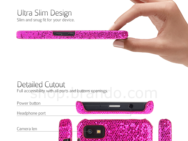 BlackBerry Z10 Glitter Plactic Hard Case