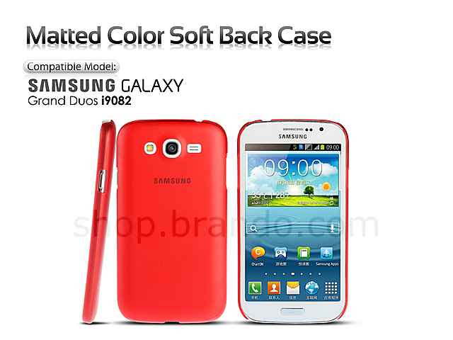 Matted Color Samsung Galaxy Grand Duos I9082 Soft Back Case