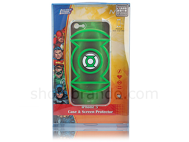 iPhone 5 DC Comics Heroes - Green Lantern Crystal Case + Front/Rear Screen Protector Set (Limited Edition)