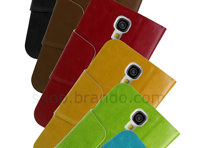 Leather Flip Card Case for Samsung Galaxy S4