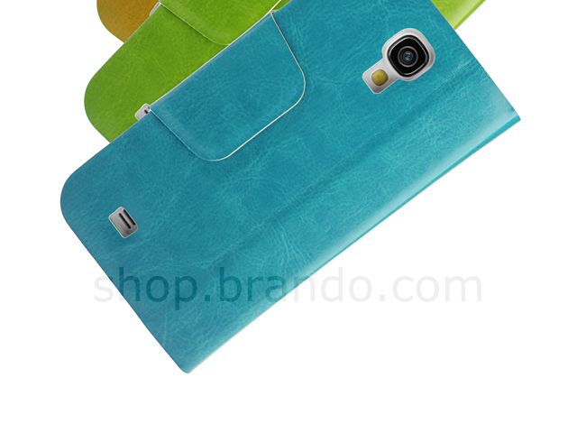 Leather Flip Card Case for Samsung Galaxy S4