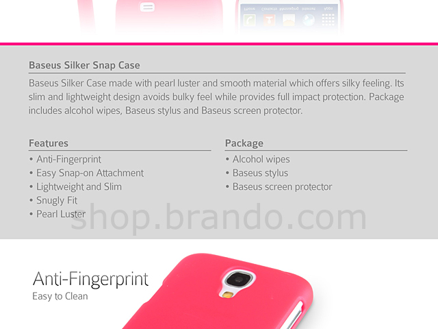 Baseus Silker Snap Case for Samsung Galaxy S4
