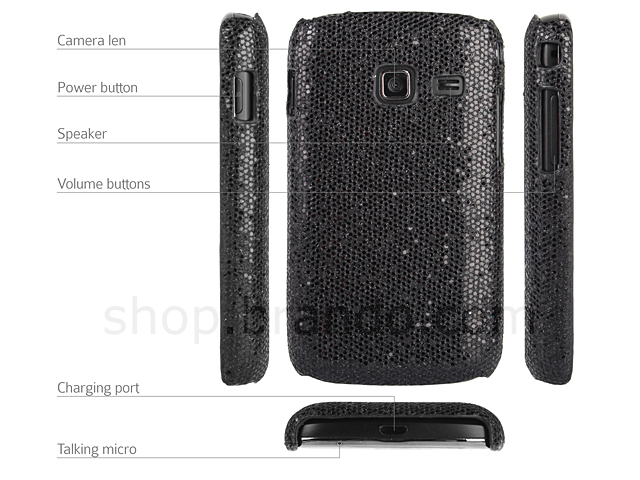 Samsung Galaxy Y Duos GT-S6102 Glitter Plactic Hard Case