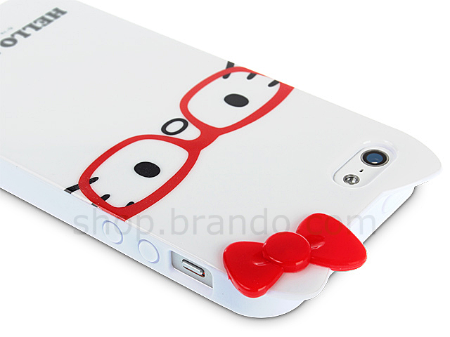 iPhone 5 / 5s Hello Kitty NERD Glasses Style Soft Case (Limited Edition)