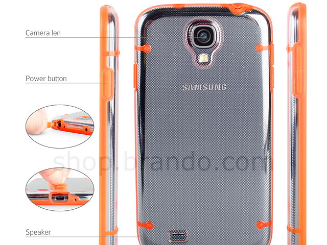 Samsung Galaxy S4 Crystal Case with Rubber Lining