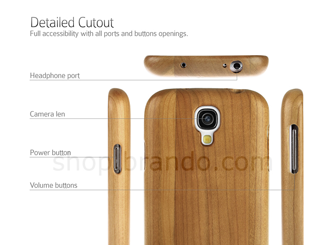 Samsung Galaxy S4 Wooden Back Case