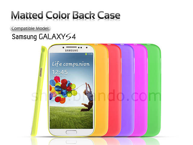 Matted Color Samsung Galaxy S4 Soft Back Case