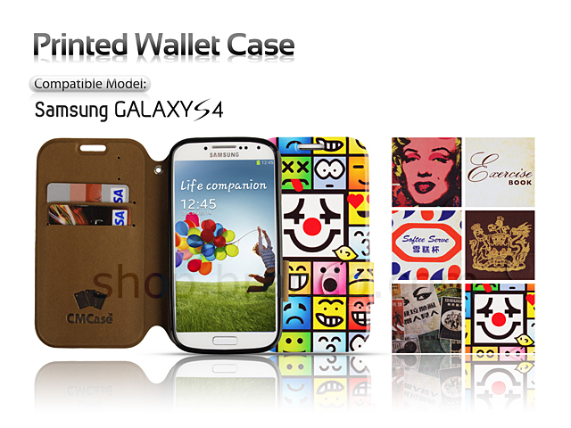 Samsung Galaxy S4 Printed Wallet Case