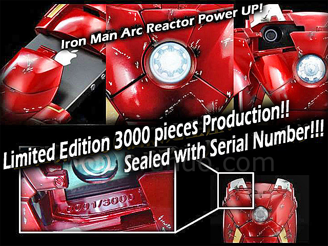 iPhone 5 / 5s MARVEL BATTLE Damaged Iron Man Mark VII Protective Case with LED Light Reflector (3000 Limited Edition)