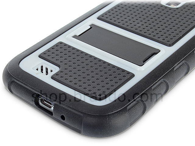 Samsung Galaxy S4 Hard & Soft Protective Case w/ Stand