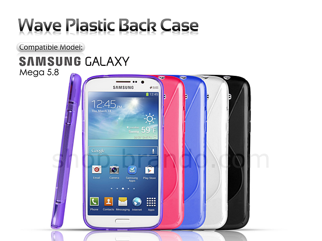 Samsung GALAXY Mega 5.8 DUOS Wave Plastic Back Case