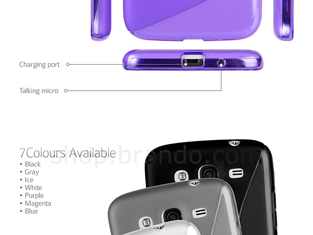 Samsung GALAXY Mega 5.8 DUOS Wave Plastic Back Case