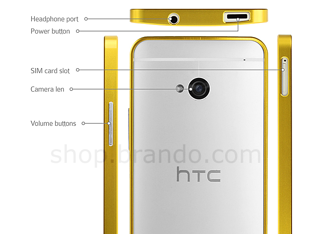 HTC One Metallic Bumper