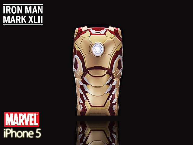 iPhone 5 / 5s / SE MARVEL Iron Man Mark XLII (42) Protective Case with LED Light Reflector (Limited Edition)