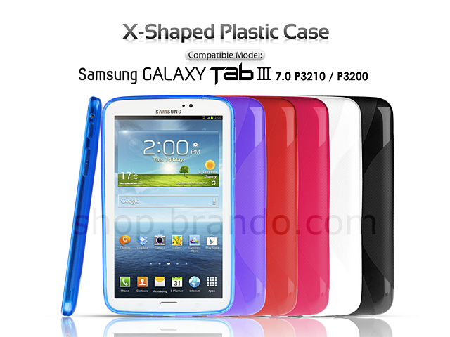 Samsung Galaxy Tab 3 7.0 P3200 / P3210 X-Shaped Plastic Back Case