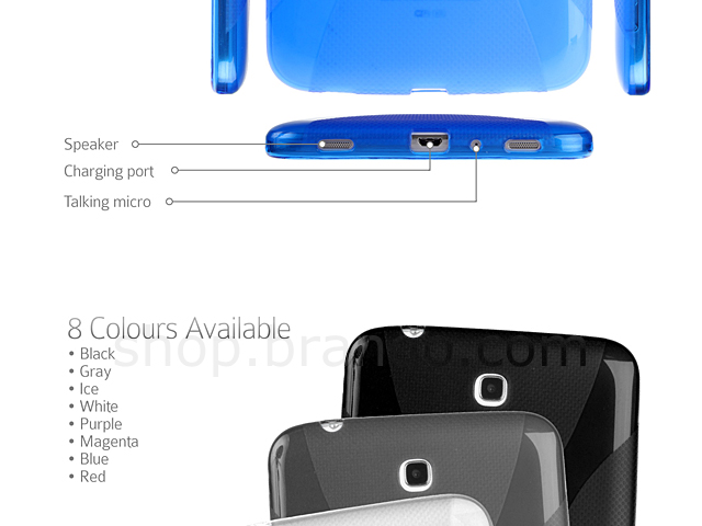 Samsung Galaxy Tab 3 7.0 P3200 / P3210 X-Shaped Plastic Back Case
