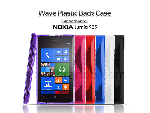 Nokia Lumia 925 Wave Plastic Back Case