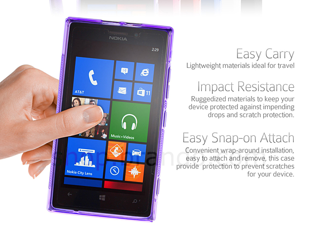 Nokia Lumia 925 Wave Plastic Back Case