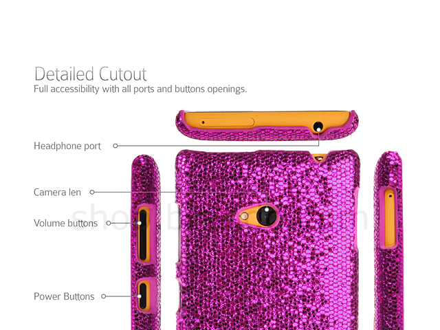 Nokia Lumia 720 Glitter Plactic Hard Case