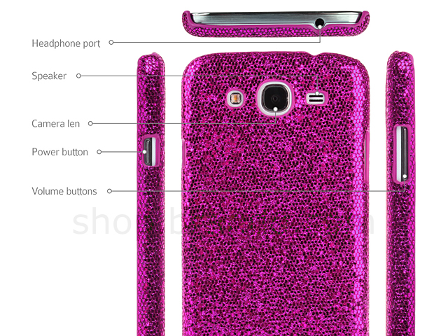 Samsung Galaxy Mega 5.8 Duos Glitter Plactic Hard Case