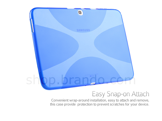 Samsung Galaxy Tab 3 10.1 X-Shaped Plastic Back Case