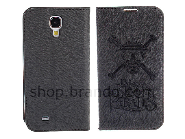 Samsung Galaxy S4 One Piece - The Straw Hat Pirates Leather Flip Case (Limited Edition)