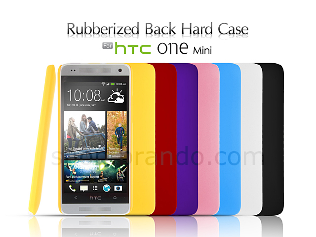 HTC One Mini Rubberized Back Hard Case