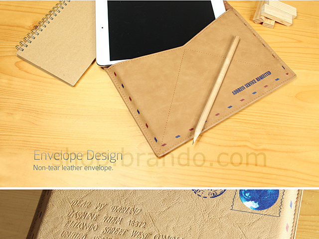 Leather Postcard Pouch For iPad Mini
