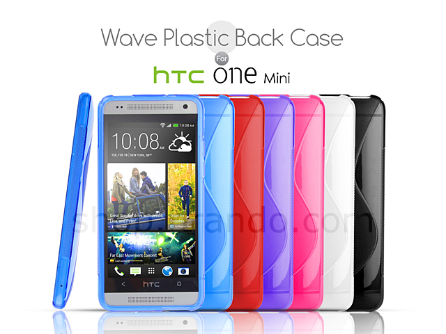 HTC One Mini Wave Plastic Back Case