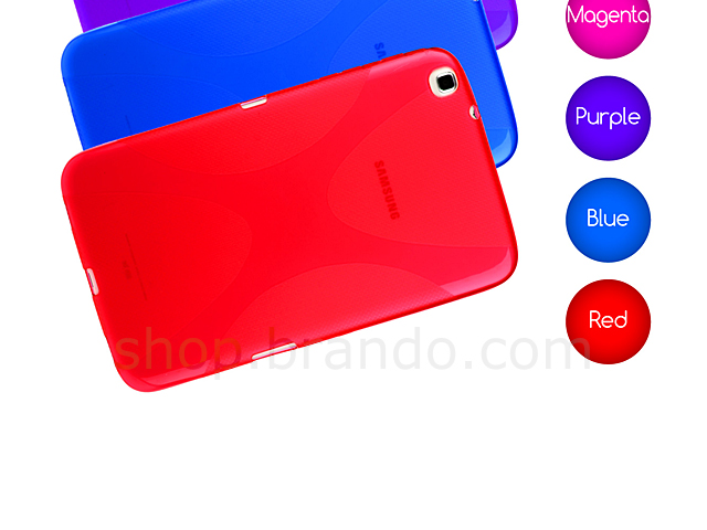 Samsung Galaxy Tab 3 8.0 X-Shaped Plastic Back Case