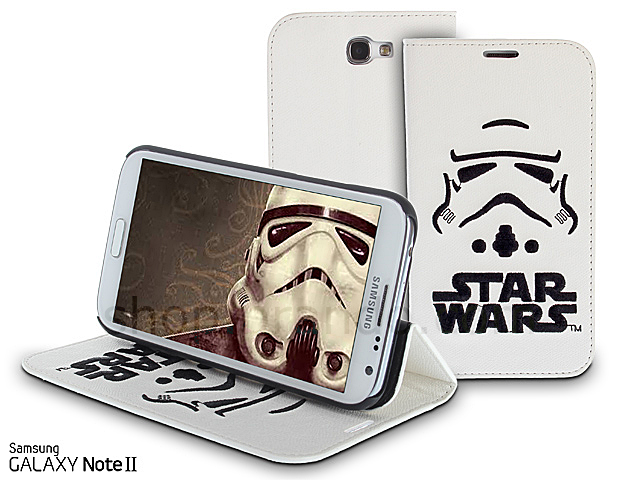 Samsung Galaxy Note II GT-N7100 Star Wars - Stormtrooper Leather Flip Case (Limited Edition)