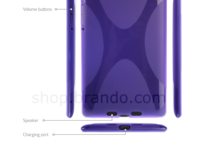 Google Nexus 7 (2013) X-Shaped Plastic Back Case