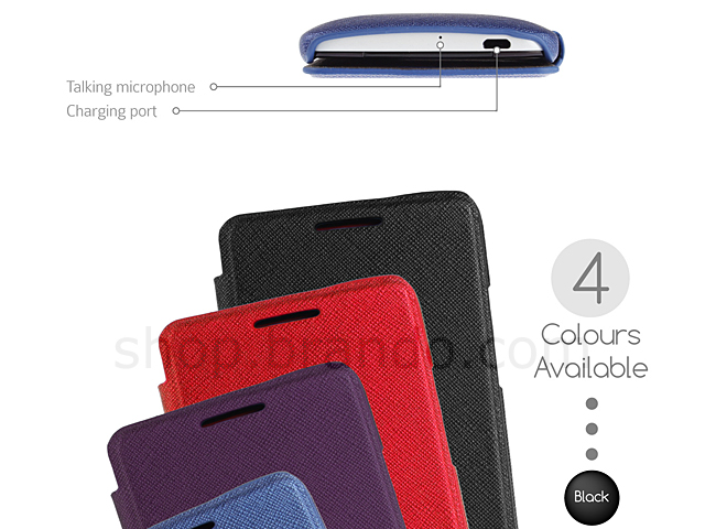 Verus View Slim Diary (Saffiano) For HTC Butterfly S