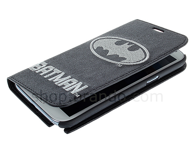 Samsung Galaxy Note II GT-N7100 DC Comics Heroes - Batman Leather Flip Case (Limited Edition)