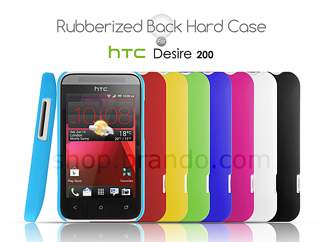 HTC Desire 200 Rubberized Back Hard Case