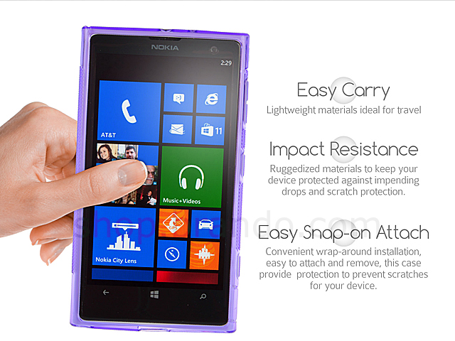 Nokia Lumia 1020 Wave Plastic Back Case