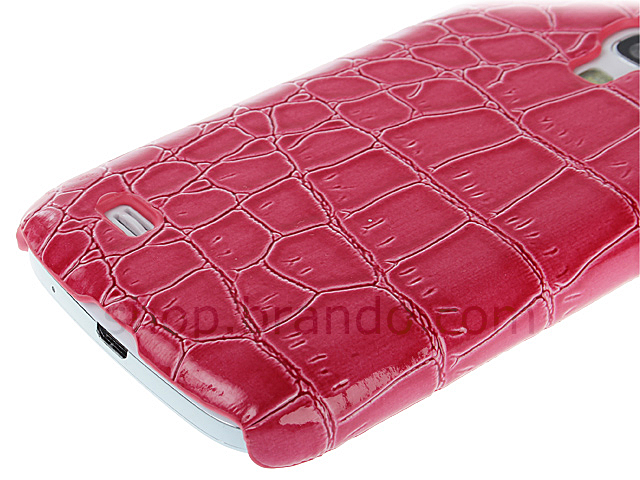 Samsung Galaxy S4 Mini Crocodile Leather Back Case