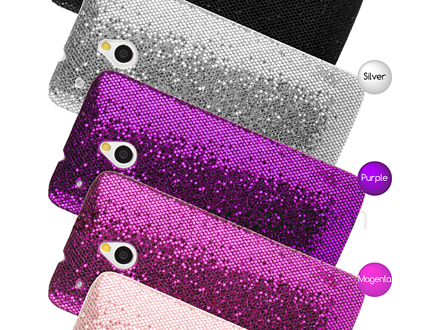 HTC One Mini Glitter Plactic Hard Case