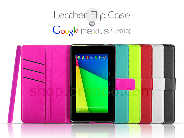 Leather Flip Case for Google Nexus 7 (2013)