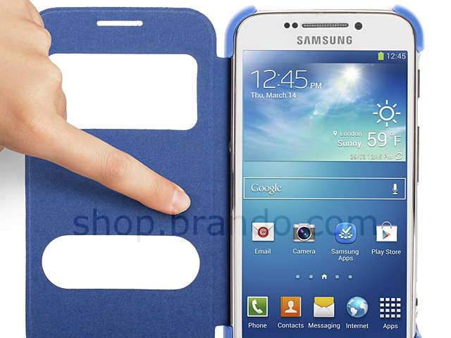 Folio Flip View Case for Samsung Galaxy S4 Zoom