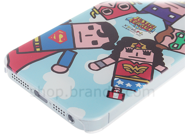 iPhone 5 / 5s Justice League X Korejanai DC Comics Heroes - 5 Heroes Back Case (Limited Edition)