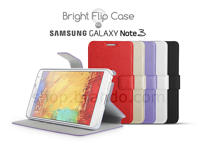 Bright Flip Case for Samsung Galaxy Note 3