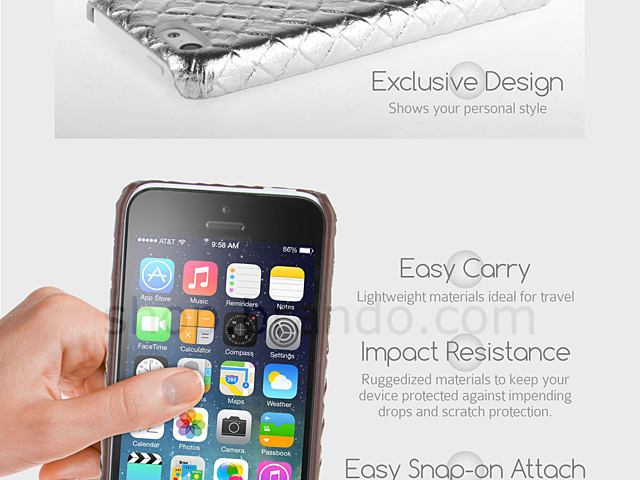 iPhone 5c Woven Leather Case