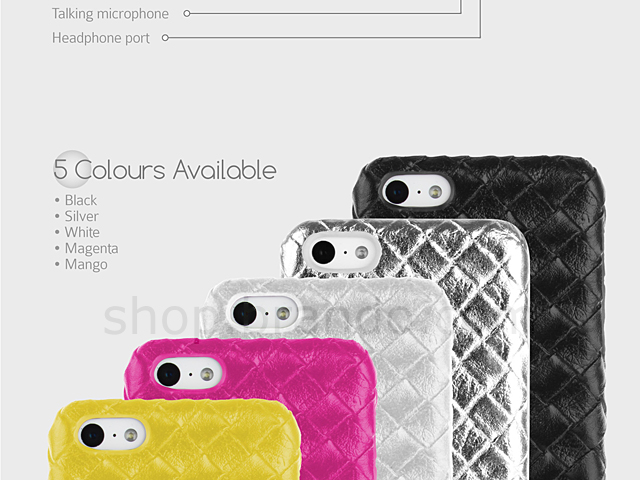 iPhone 5c Woven Leather Case