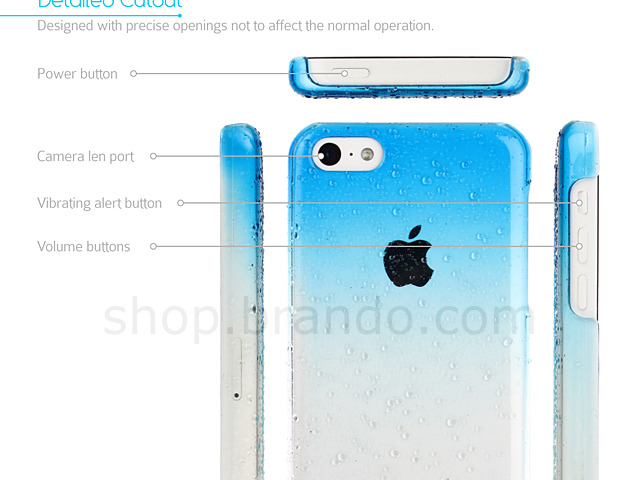 iPhone 5c Water Drop Back Case