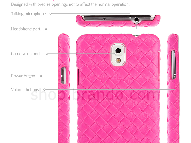 Samsung Galaxy Note 3 Woven Leather Case