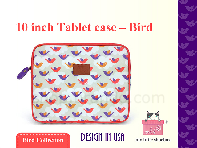 My Little Shoebox 10 inch Tablet case - Bird