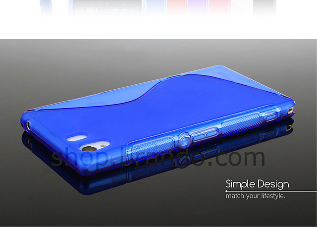 Sony Xperia Z1 Wave Plastic Back Case