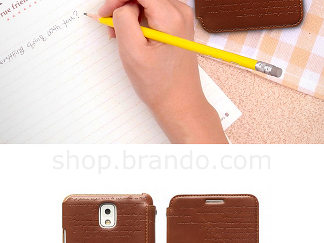 Zenus Lettering Diary for Samsung Galaxy Note 3